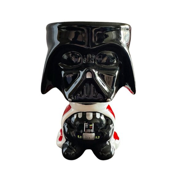 Star Wars Darth Vader Black Ceramic Goblet Cup Coffee Mug Red Cape By Galerie - Picture 1 of 4